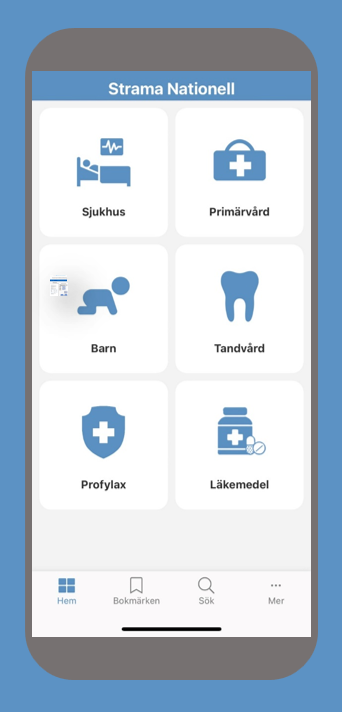 Bild av Stramas apps startbild